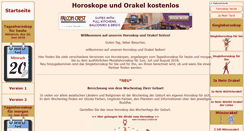 Desktop Screenshot of horoskop-orakel.de